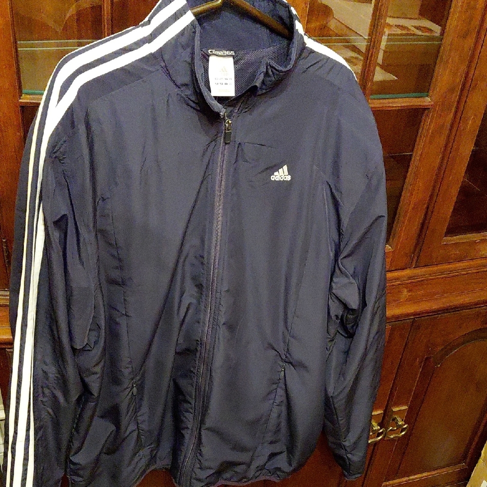 Adidas Men's Dark Blue Windbreaker